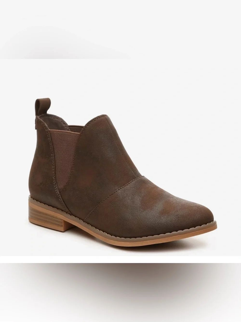 Rocket Dog 8.5 Maylon Dark Brown Faux Leather Chelsea Boot
